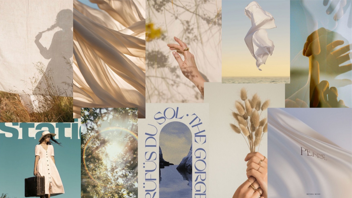Moodboard de direction créative Canopély