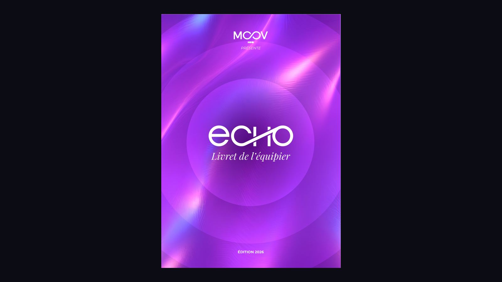 Couverture du livret de l'équipier ECHO 2026