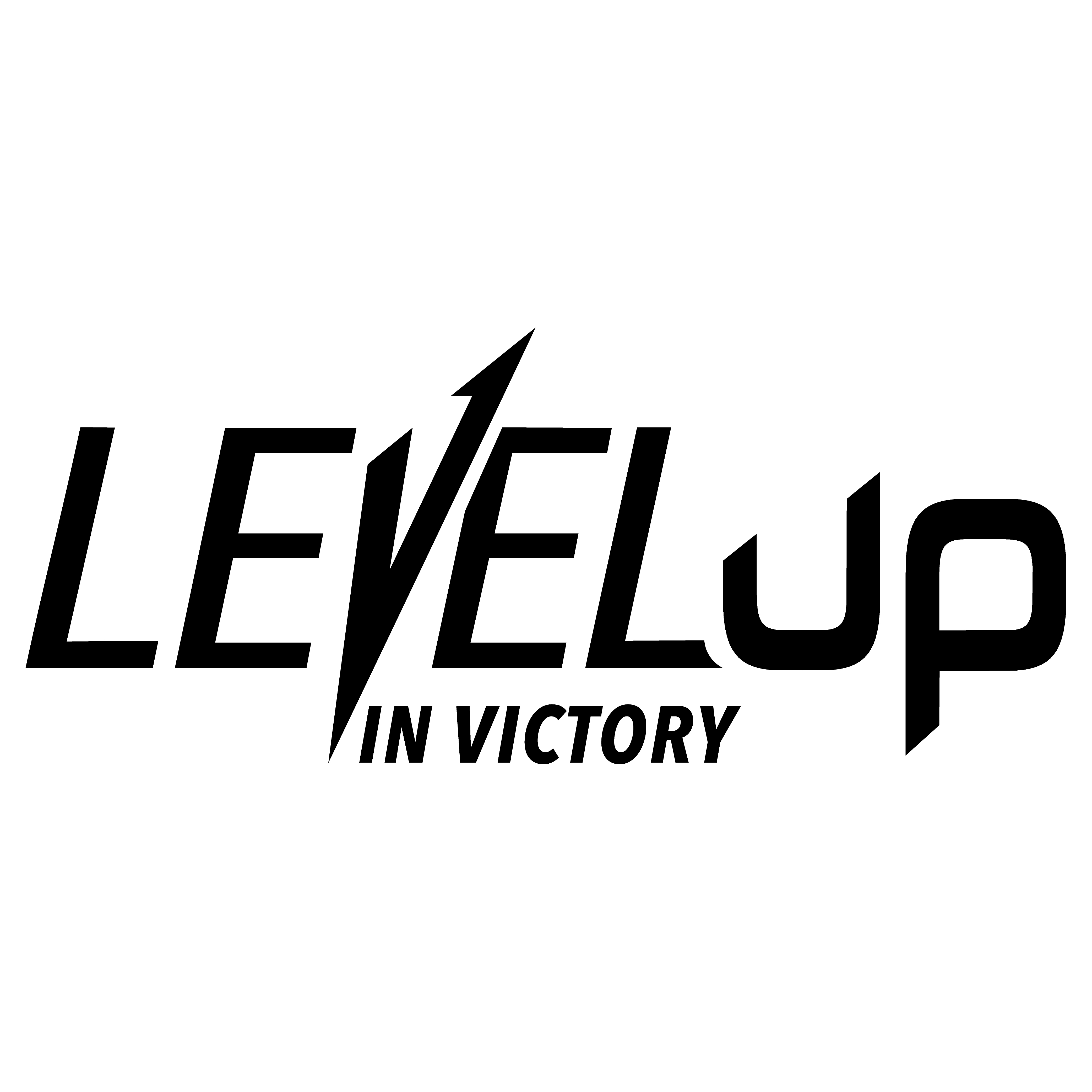 LookUp Gaming — logo version noire