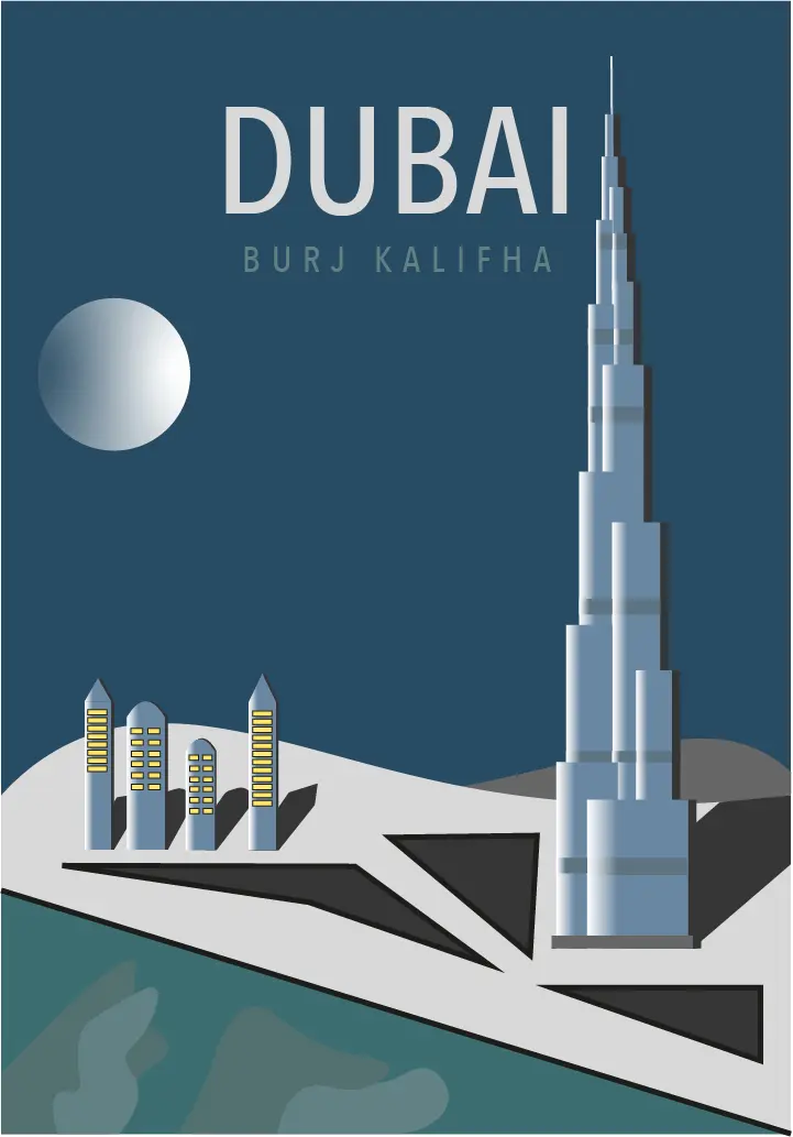 Projet Illustrator sur Dubai